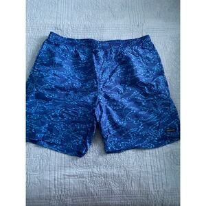 Mens Columbia Swim Trunks Blue XL